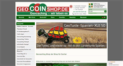 Desktop Screenshot of geocoinshop.de