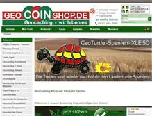 Tablet Screenshot of geocoinshop.de
